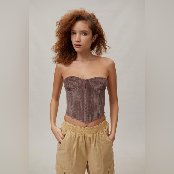 Urban Outfitters Out From Under Velvet Corset - Picture 2 of 7